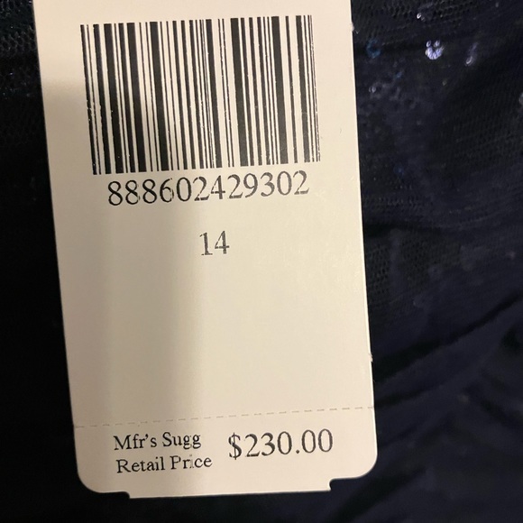 Lauren Ralph   Sheath Dress Blue Sequin Body Con Ruched Formal Party Size 14 New - Picture 8 of 10